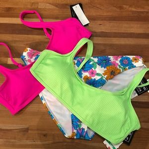 California Waves Jrs 3 piece bikini set Large